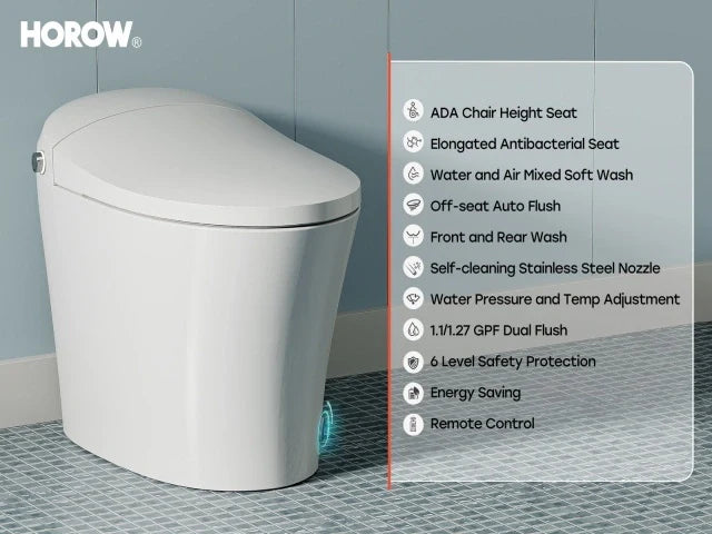 Smart Toilet Canada: Is the HOROW T16A ADA Compliant with 2 Water Wash?