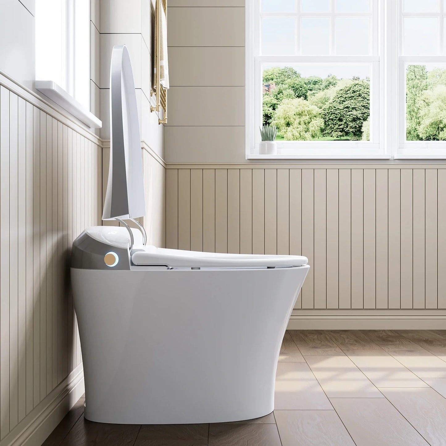 Tankless Toilet with ADA Compliance and Dryer for 12 Inch Rough In Model T20YA