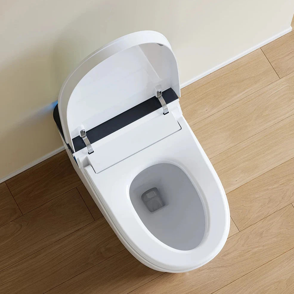 Bathroom Toilet with Bidet and Power Outage Flush for 12 Inch Rough In Model T38D