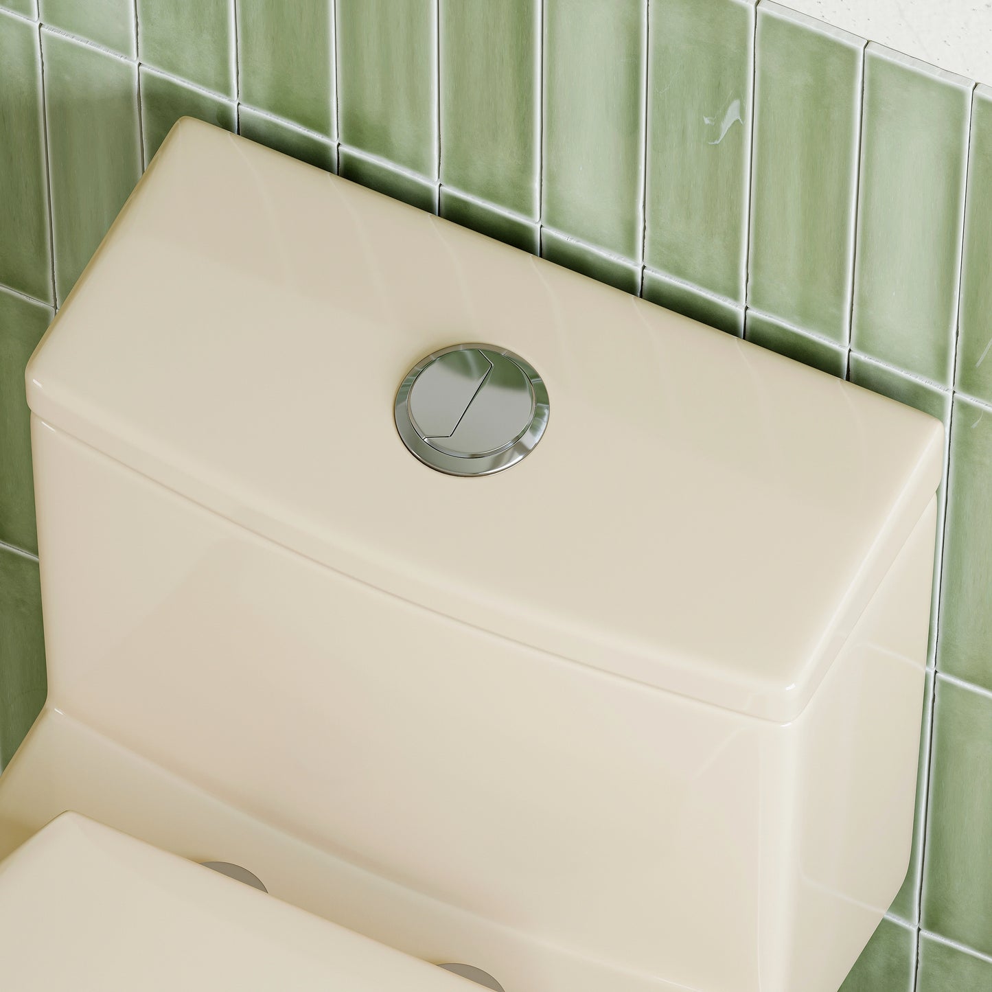 Biscuit Color Toilet with Dual Flush and Comfort Chair Seat Model T0338BC