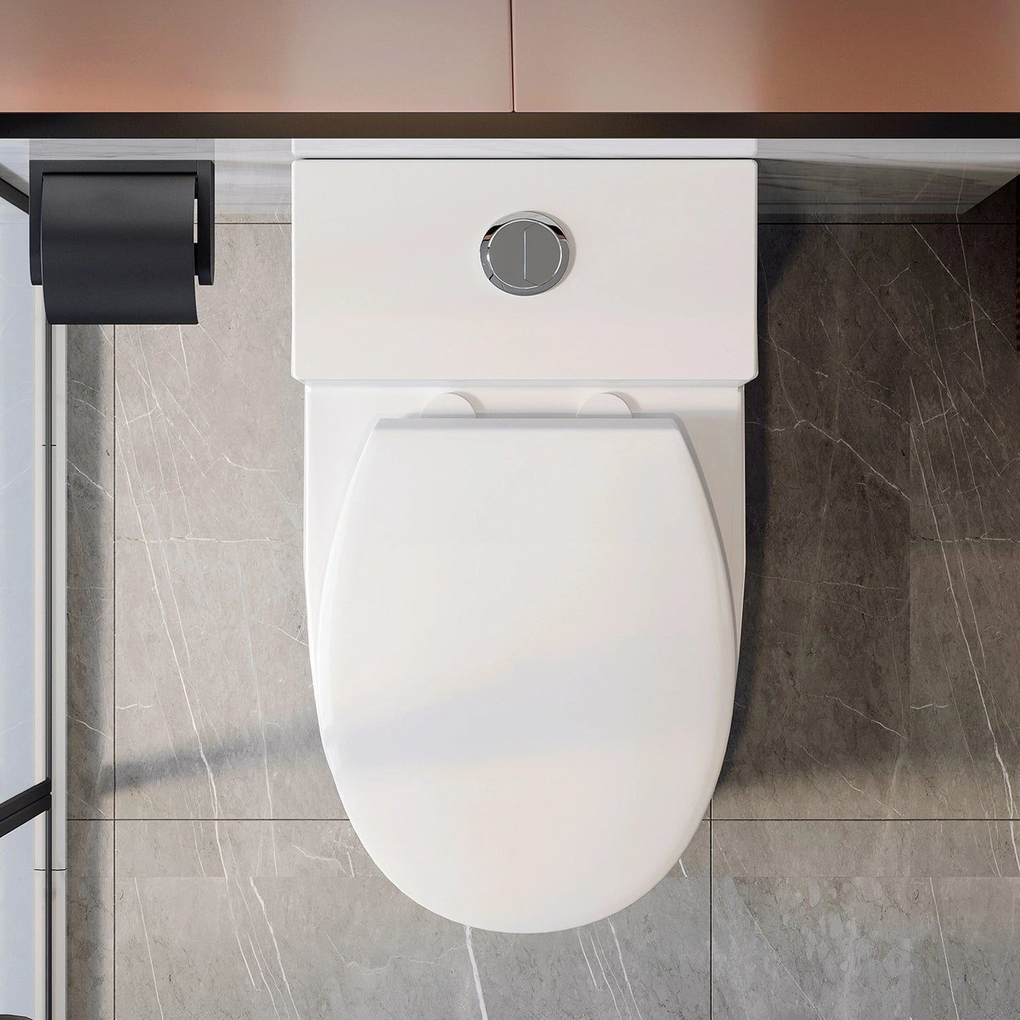 10 Inch Rough in Toilet Canada with Dual Flush Model T0338W-10