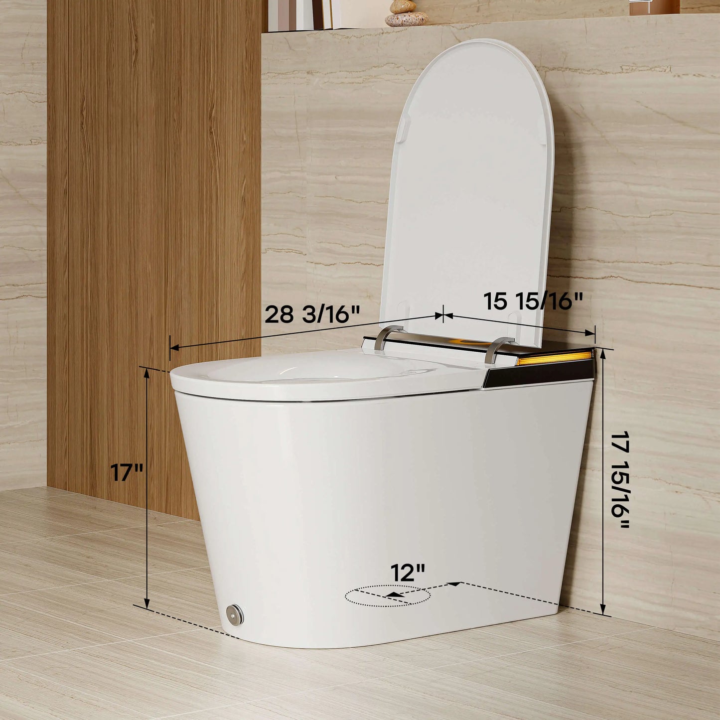 HOROW X70 Smart Toilet Canada | ADA Height with Auto Lid Close & Flush