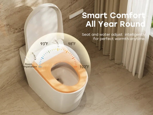 The Best Smart Toilet in Canada with Power-Off Flush: HOROW T39