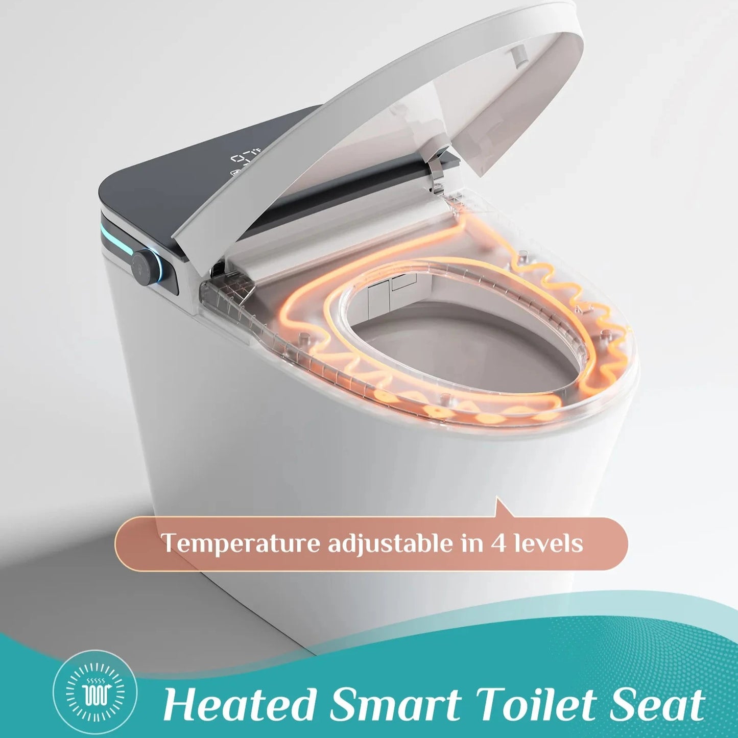 10 Inch Rough In Toilet with Bidet Toilet Seat Model T37
