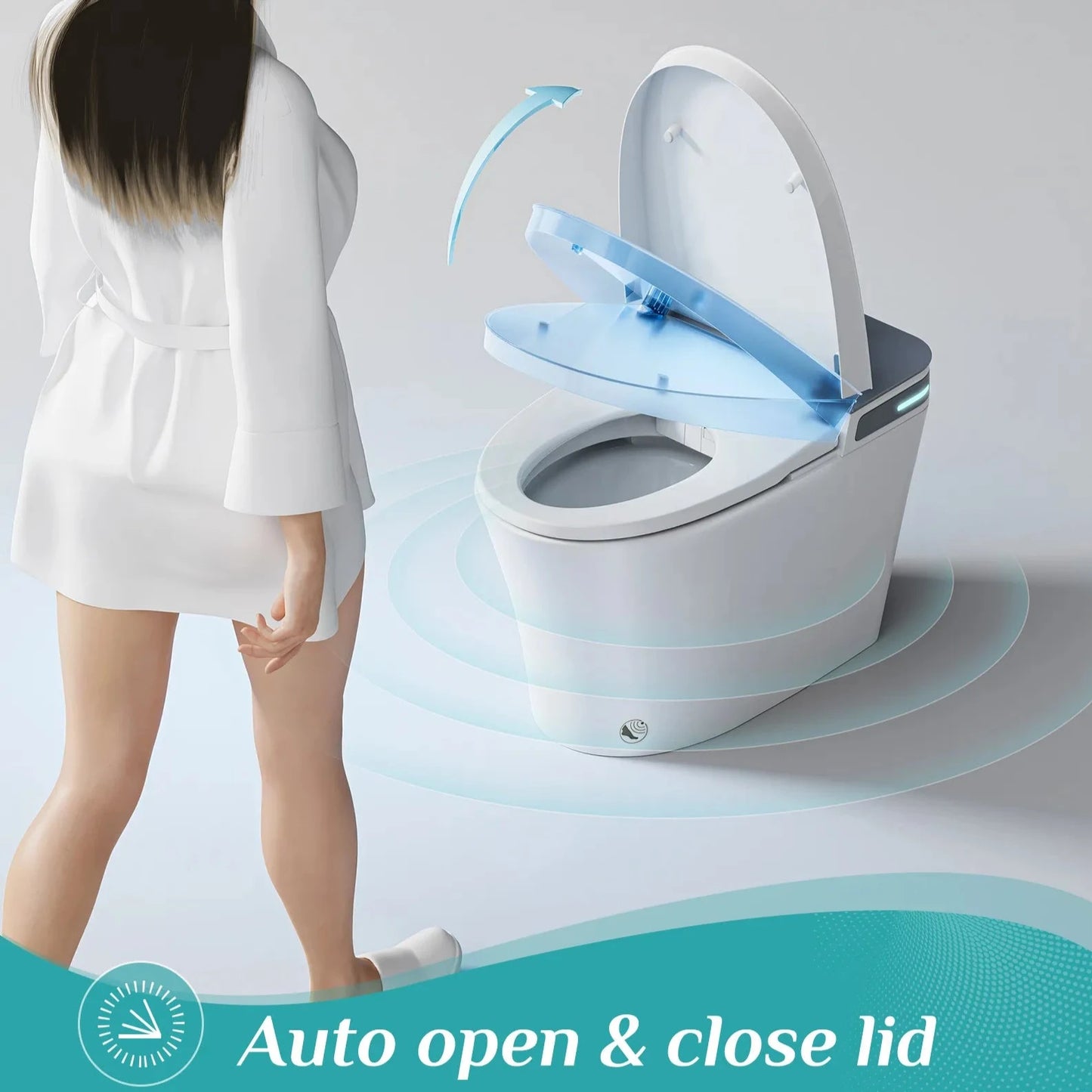 10 Inch Rough In Toilet with Bidet Toilet Seat Model T37