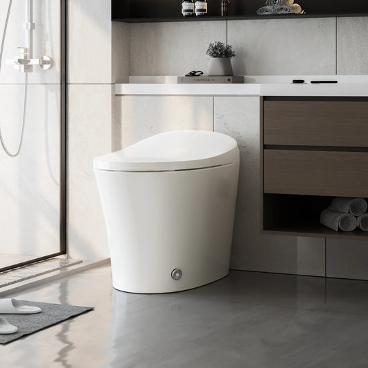 Tankless Toilet with Cold Water Wash and ADA for 12 Inch Rough In Model T15A