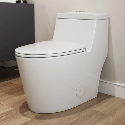 HOROW Comfort Height Toilet with Low Tank and Dual Flush Model HR-T0280W