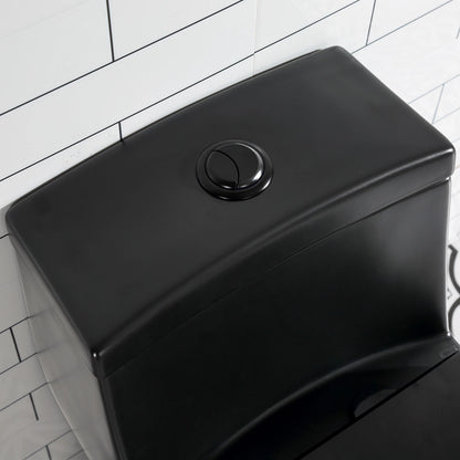 HOROW Matte Black Toilet with Low Tank and Dual Flush Model HR-T0280B