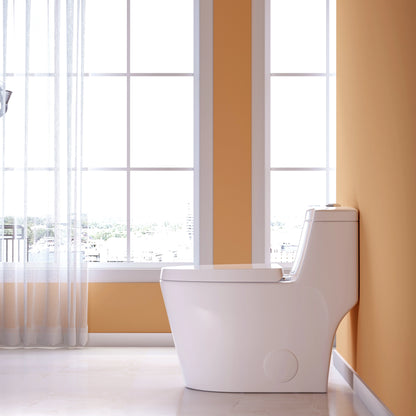 HOROW Comfort Height Toilet with Low Tank and Dual Flush Model HR-T0280W