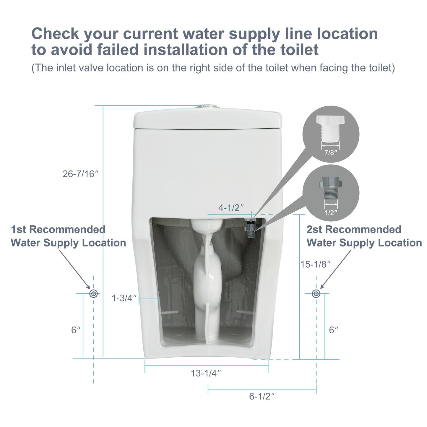 HOROW Comfort Height Toilet with Low Tank and Dual Flush Model HR-T0280W