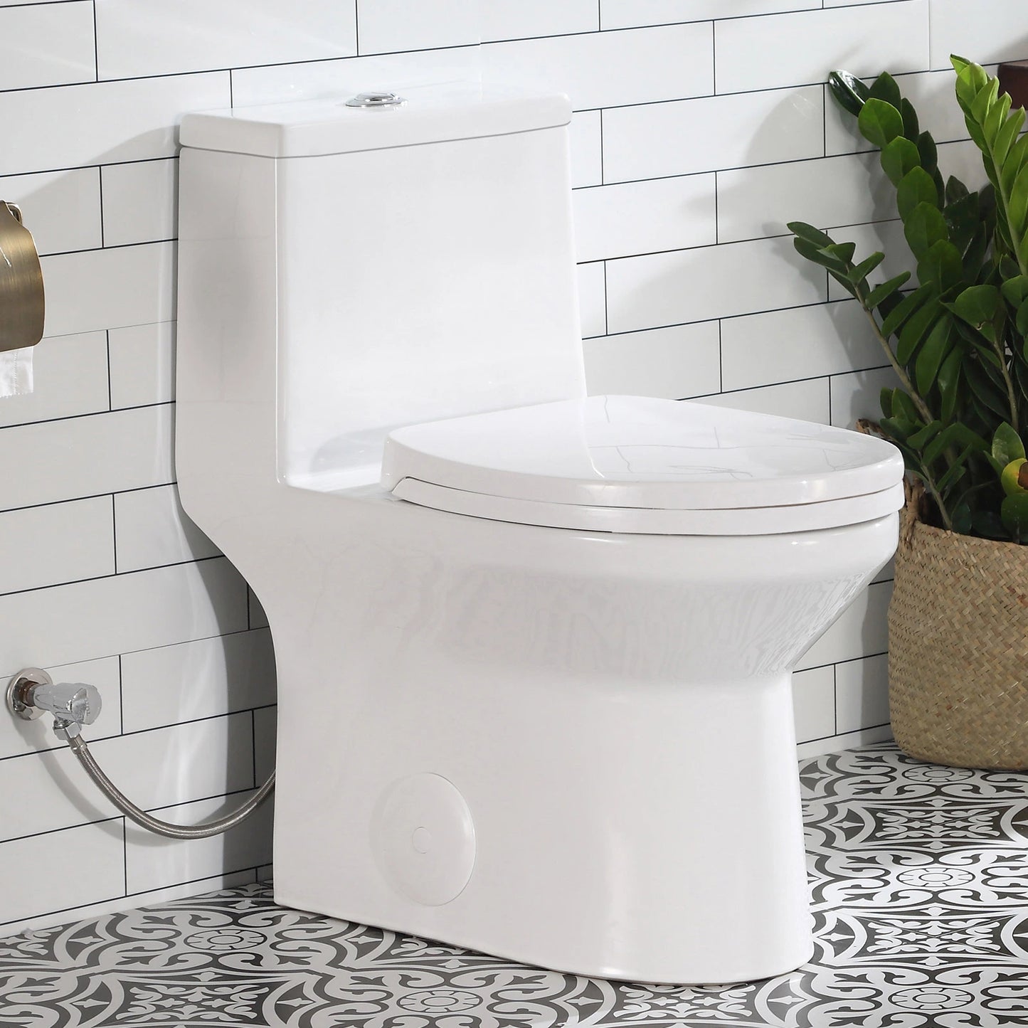 HOROW One Piece Toilet with ADA Heigh Seat Model HWMT-138