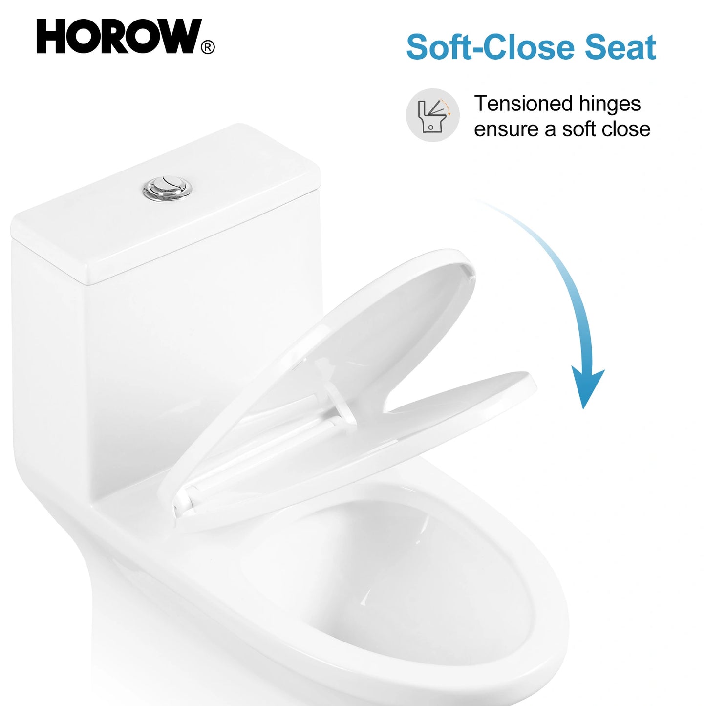 HOROW One Piece Toilet with ADA Heigh Seat Model HWMT-138