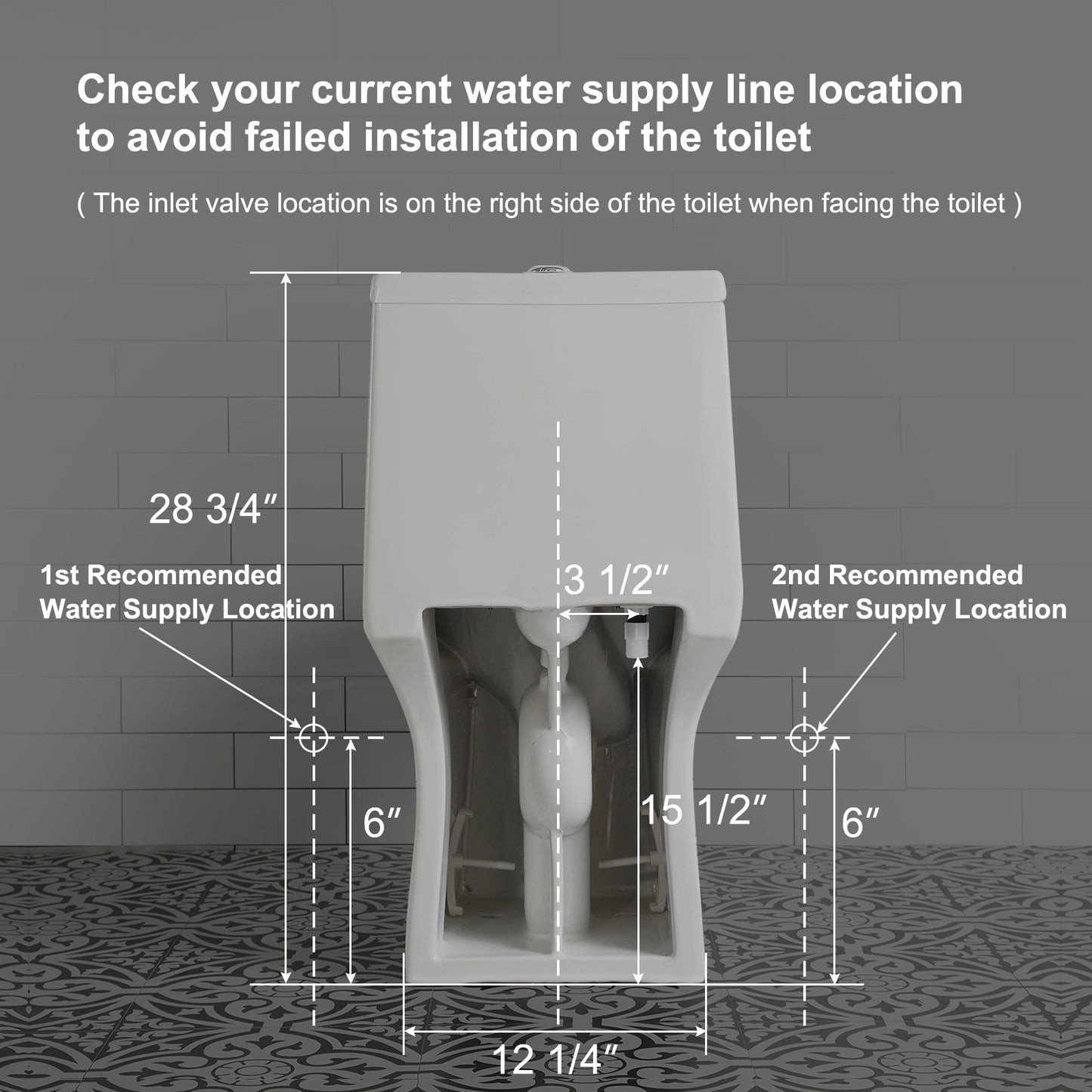 HOROW One Piece Toilet with ADA Heigh Seat Model HWMT-138