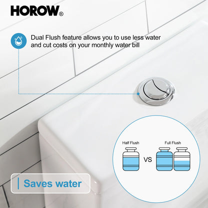 HOROW One Piece Toilet with ADA Heigh Seat Model HWMT-138