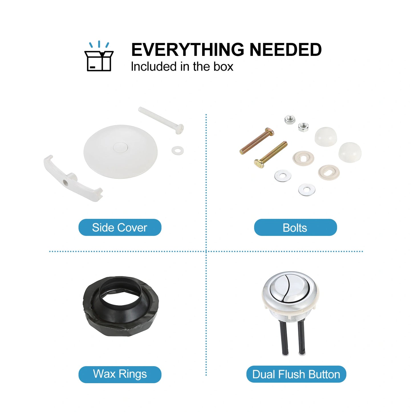 HOROW One Piece Toilet with ADA Heigh Seat Model HWMT-138