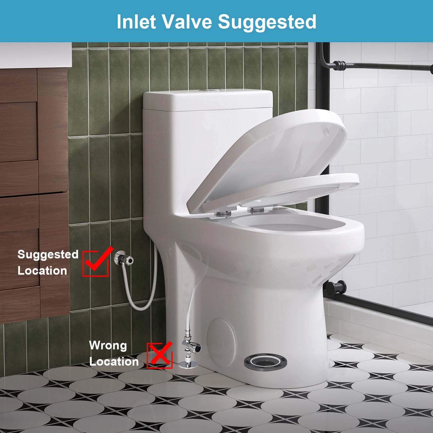 HOROW HWMT 8733 One Piece Toilet with UF Seat Model 8733U