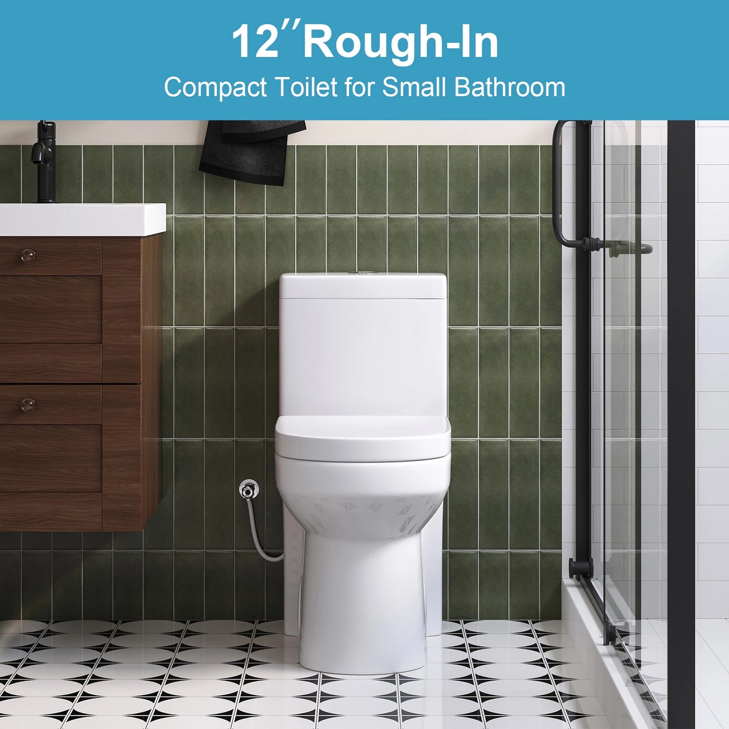 HOROW HWMT 8733 One Piece Toilet with UF Seat Model 8733U