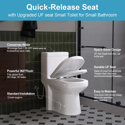 HOROW HWMT 8733 One Piece Toilet with UF Seat Model 8733U
