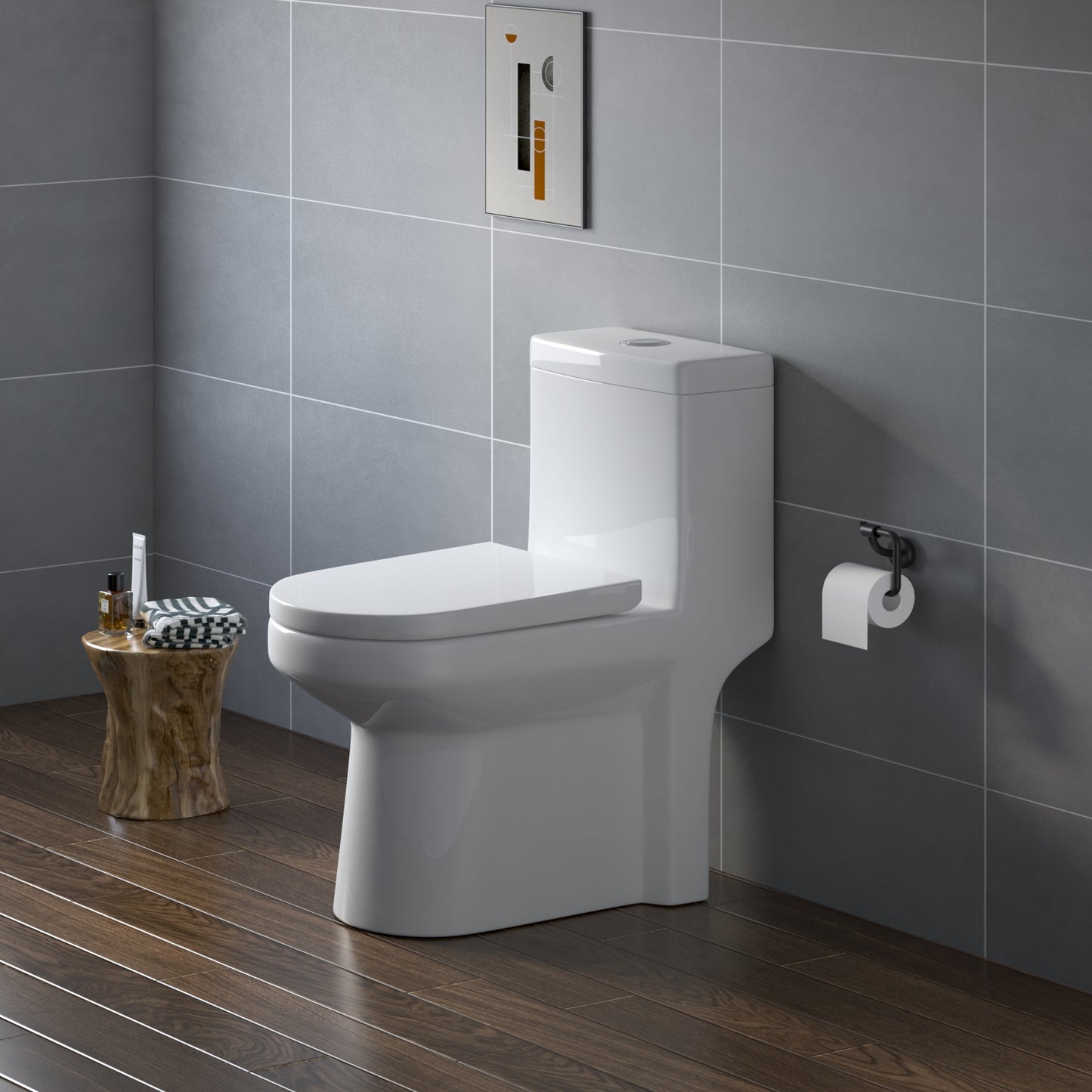 HOROW HWMT 8733 One Piece Toilet with UF Seat Model 8733U