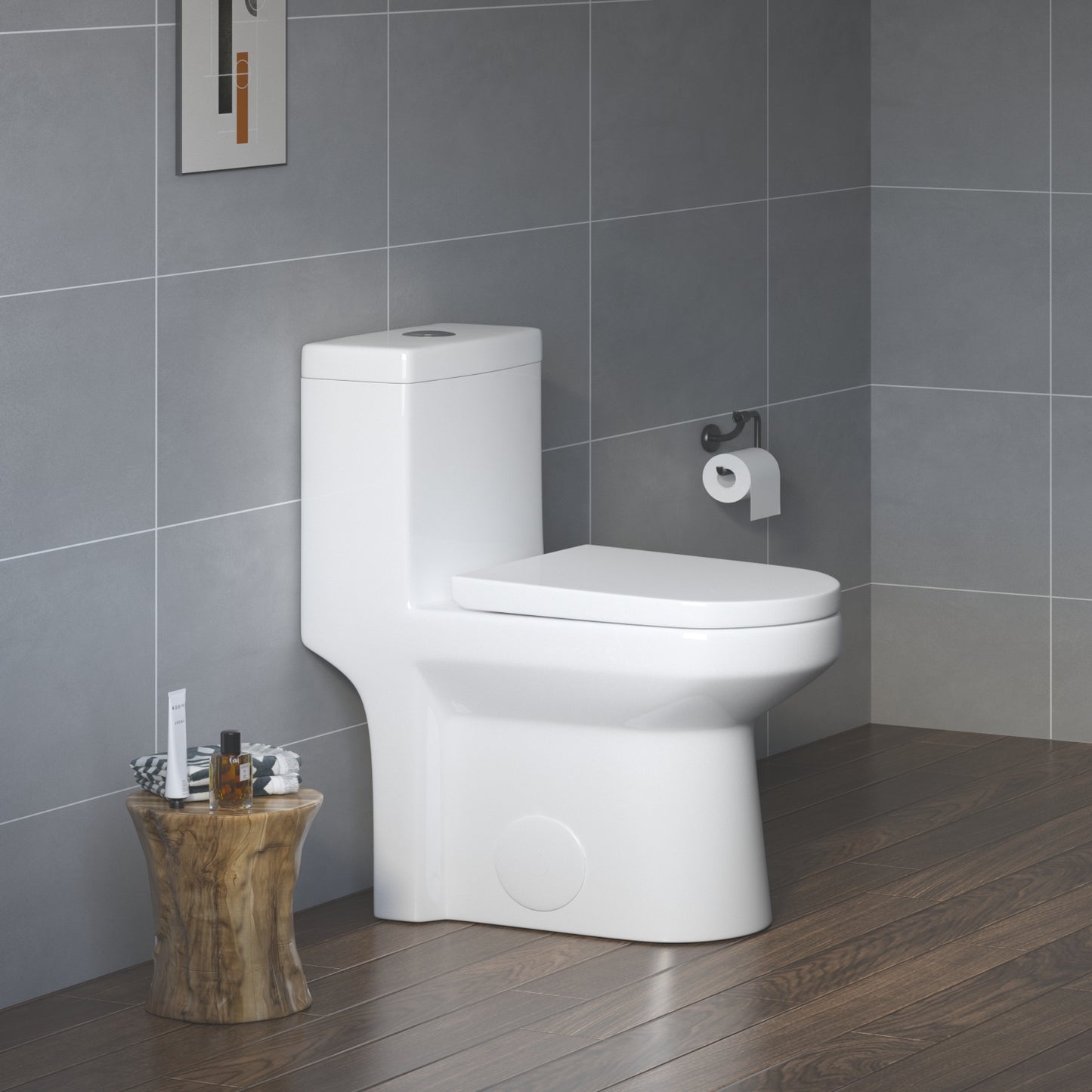 HOROW HWMT 8733 One Piece Toilet with UF Seat Model 8733U
