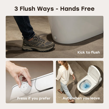 HOROW N30 Non-Electric Bidet Toilet Canada | Tankless Design with ADA Comfort Height