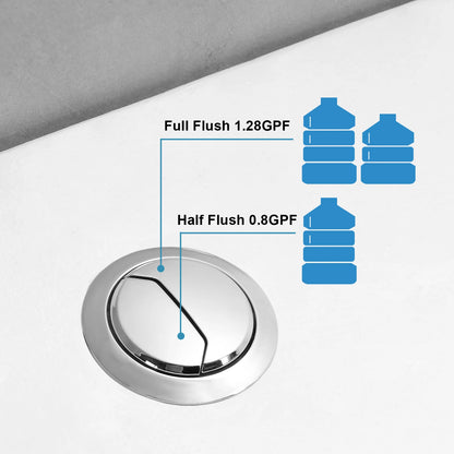 10 Inch Rough in Toilet Canada with Dual Flush Model T0338W-10