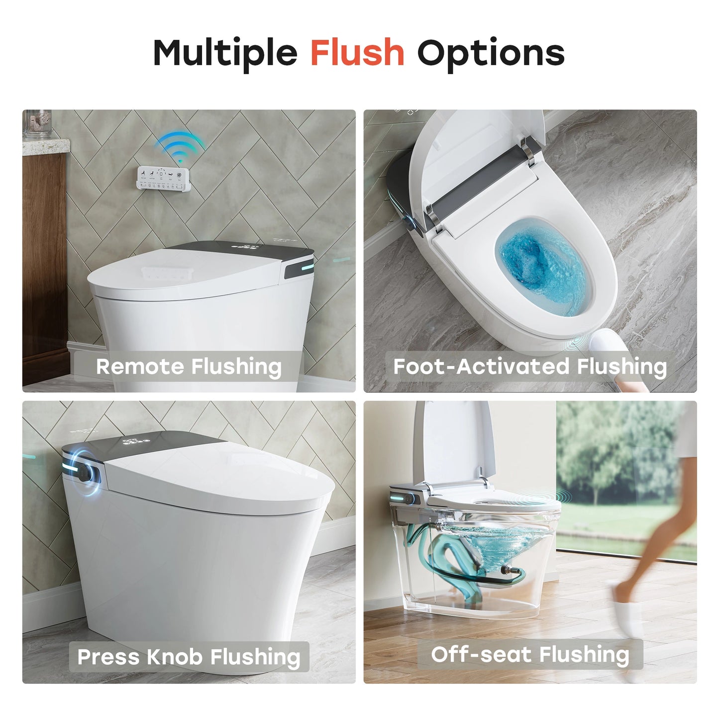 10 Inch Rough In Toilet with Bidet Toilet Seat Model T37