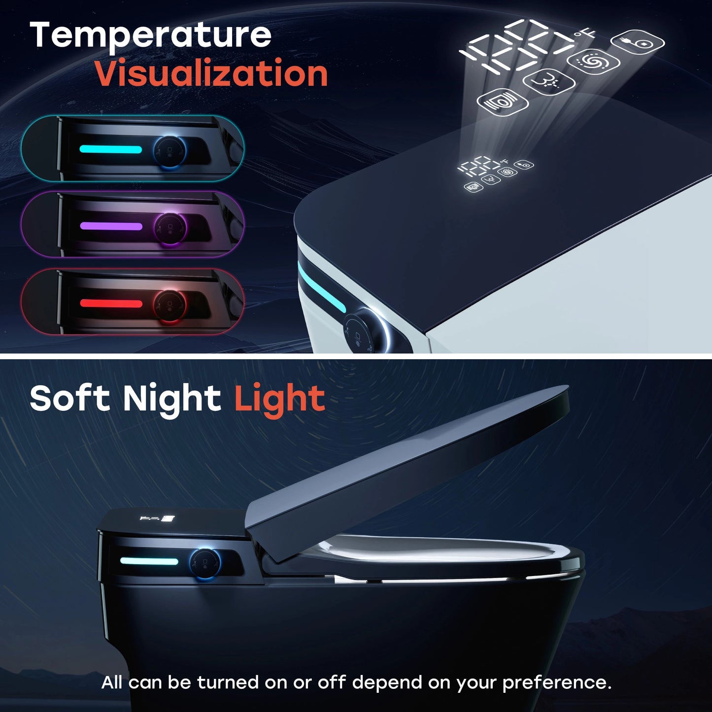 10 Inch Rough In Toilet with Bidet Toilet Seat Model T37