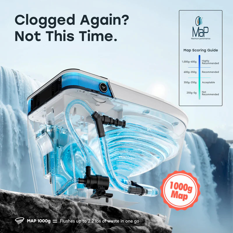 Skirted Toilet with Bidet and ADA Compliance for 12 Inch Rough In Model T38P