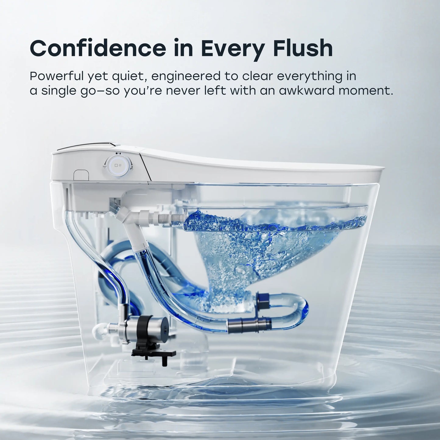 HOROW T39 Smart Toilet Canada | Built-In Tank & Pump, ADA Height for 12-Inch Rough-In