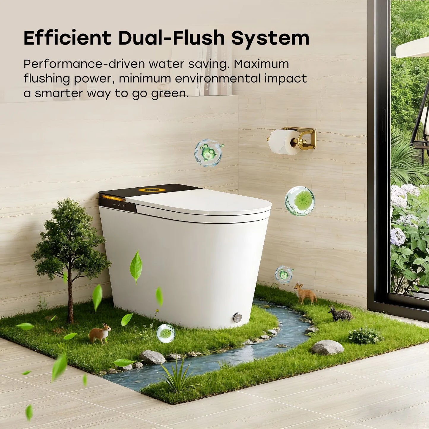 HOROW X70 Smart Toilet Canada | ADA Height with Auto Lid Close & Flush